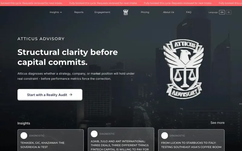 Atticus Advisory home page