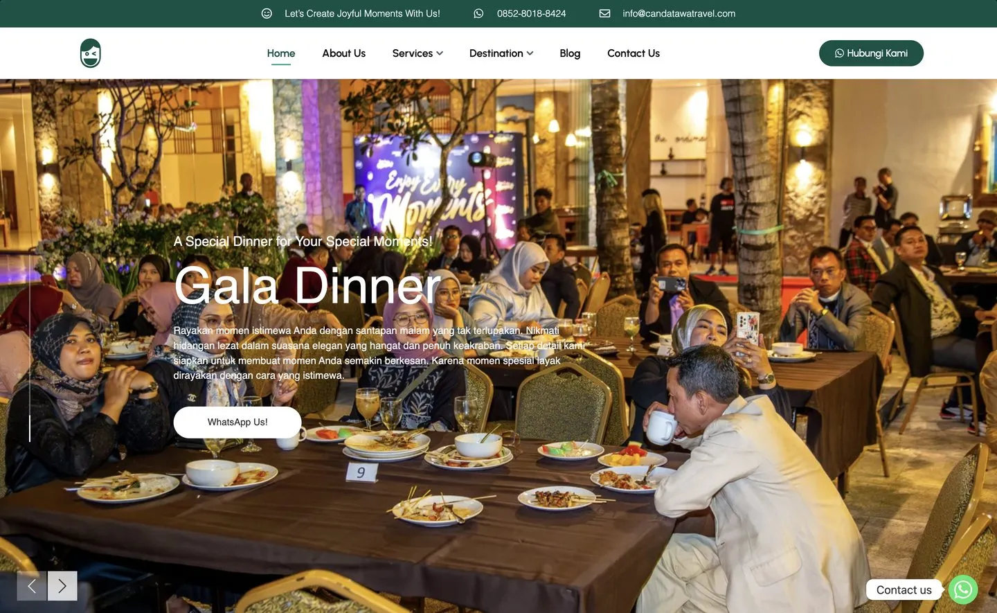 Candatawa Travel home page